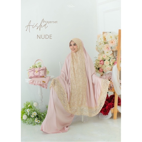 HALWA APPAREL - AISHA PRAYER SET - MUKENA PREMIUM