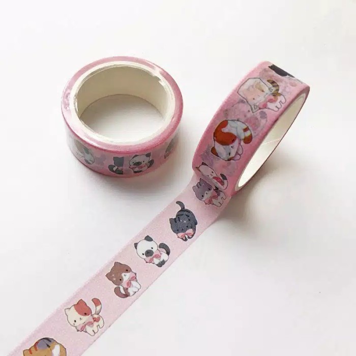 

Aman Washi Tape Selotip Motif Kucing Lucu Gilaa!!!