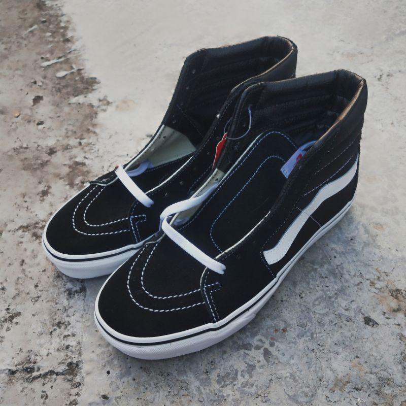 vans sk8hi black white resmi pt navya