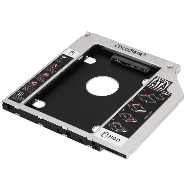 SSD HDD Caddy Slim 9.5mm SATA DVD Slot Harddisk