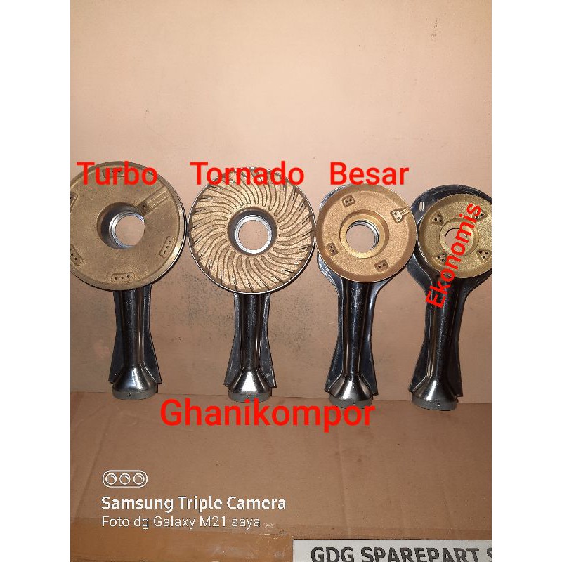 Tungku dan burner kuningan Rinnai 522 602 712 BGX 712 TURBO TORNADO Original  burner kompor rinnai