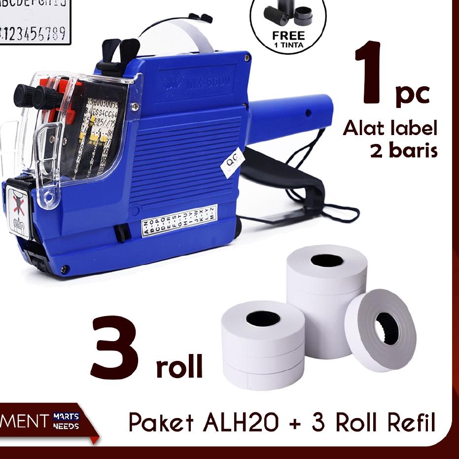 

New ALAT LABEL HARGA PRICE LABELLER MX 6600 & 3 ROLL