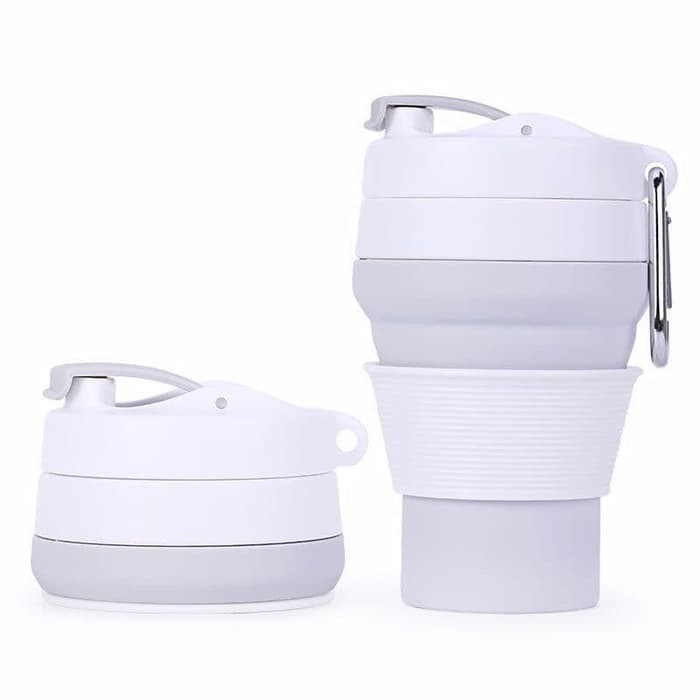 Collapsible Silicone Foldable Coffee Cup 350ML Leak Proof M814