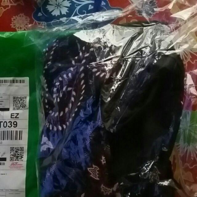 Asifa Batik Hrb026 Kenongo Kemeja Tosca Pekalongan Padi M L Xl Sogan Tulis Halus Kemeja Batik