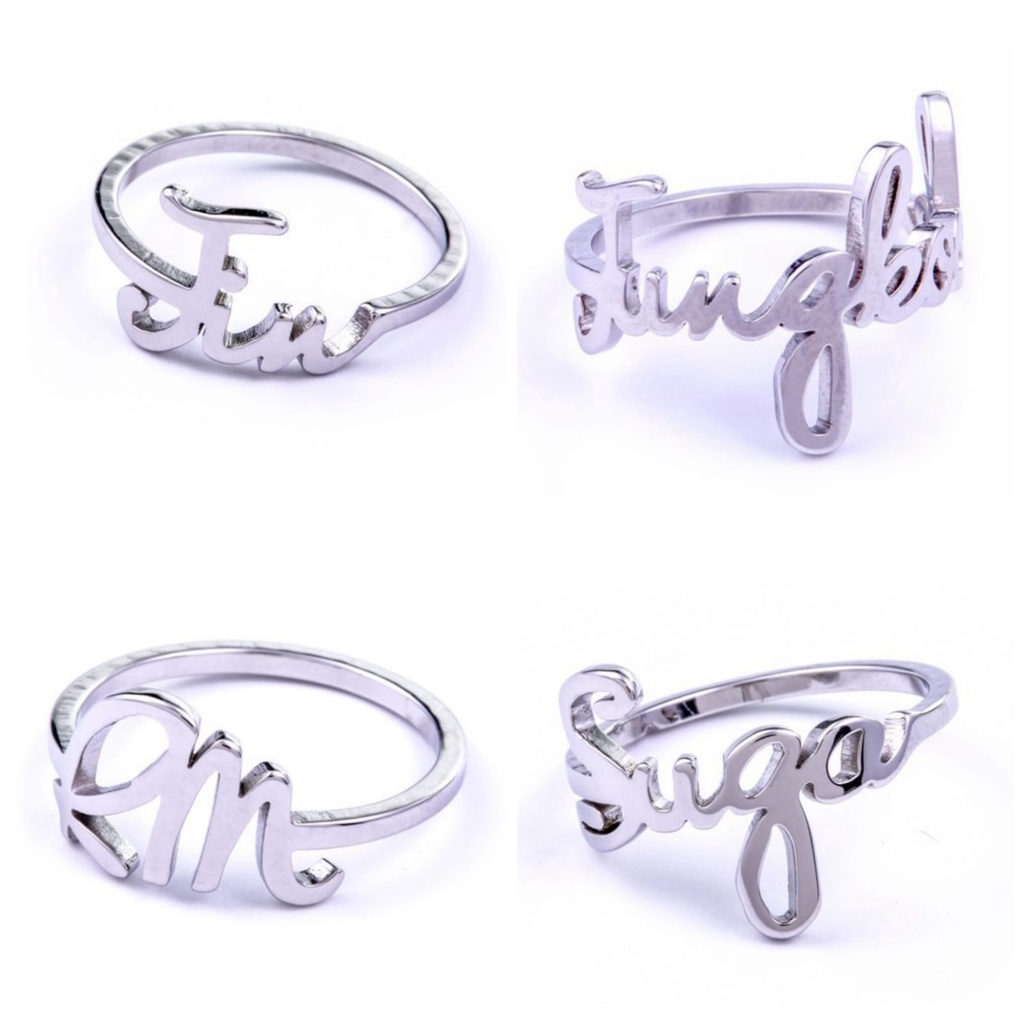 Cincin BTS Bangtan Boys KPOP BTS Ring Member Korean