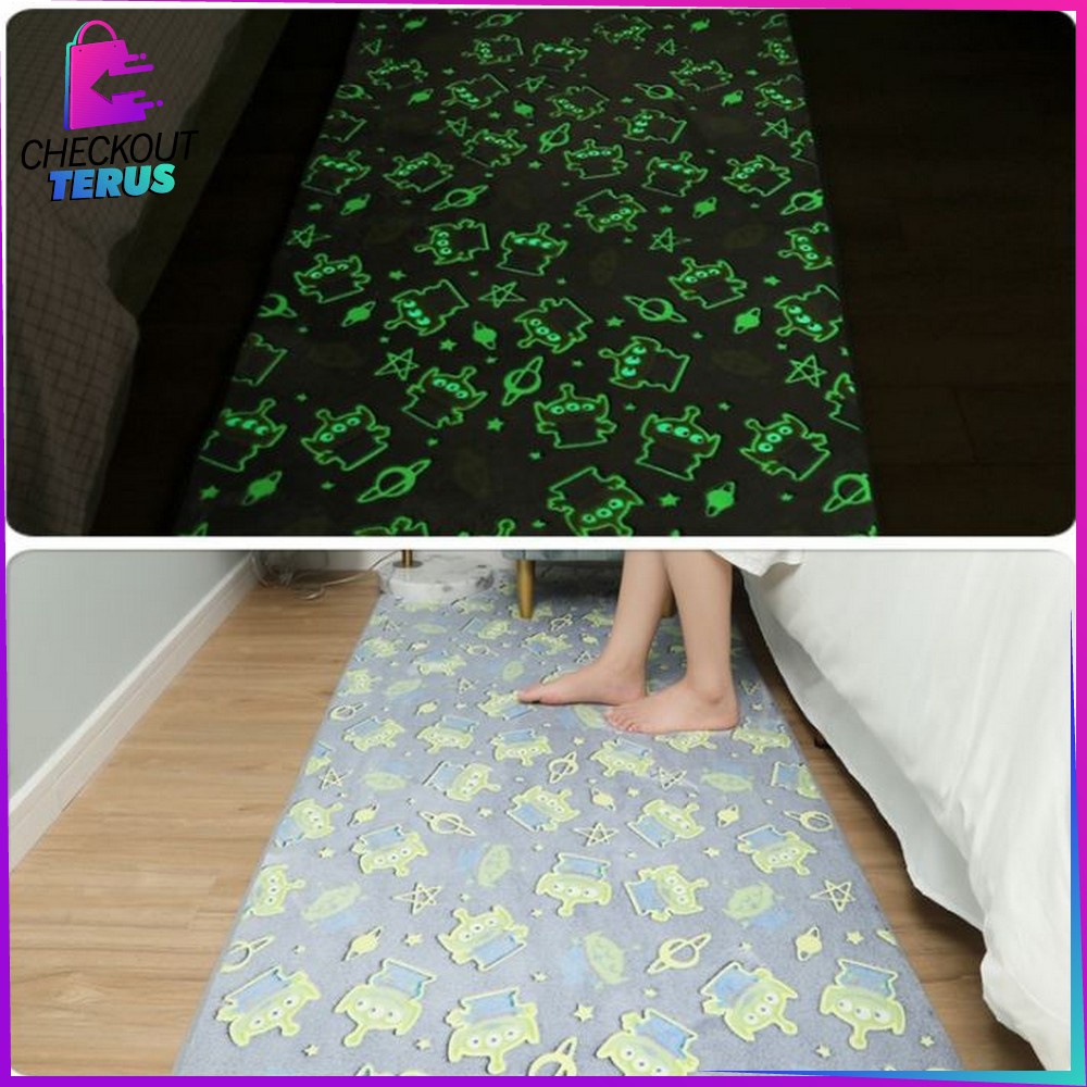 CT C364 Karpet Bulu Lantai (80x120cm) Lembut Karpet Karakter Nyaman Alas Lantai Kamar Tidur Dekorasi Ruangan Elegant Floor Mat Carpet Alas Yoga