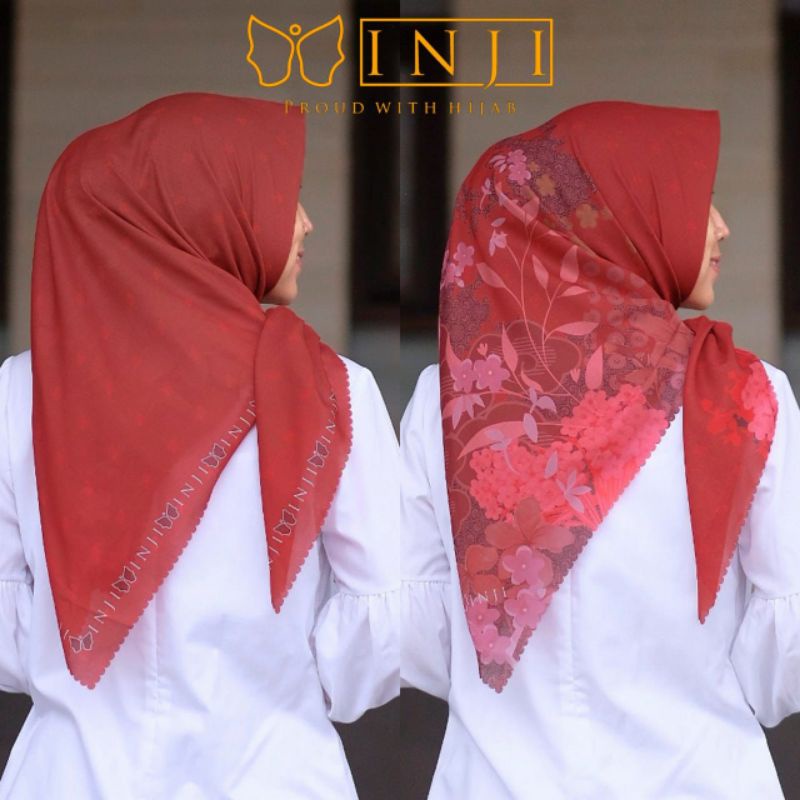 READY STOK KERUDUNG SEGI EMPAT PREMIUM ORIGINAL BY INJI