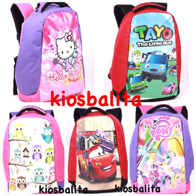 TAS ANAK ANTI MALING / TAS SEKOLAH / TAS BACKPACK / TAS TRAVELLING ANAK TAYO