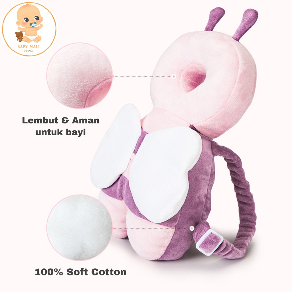 ( FREE BELT ) BEE SERIES Bantal Pelindung Kepala Bayi Anti Jatuh / Baby Head Protector Model Ransel