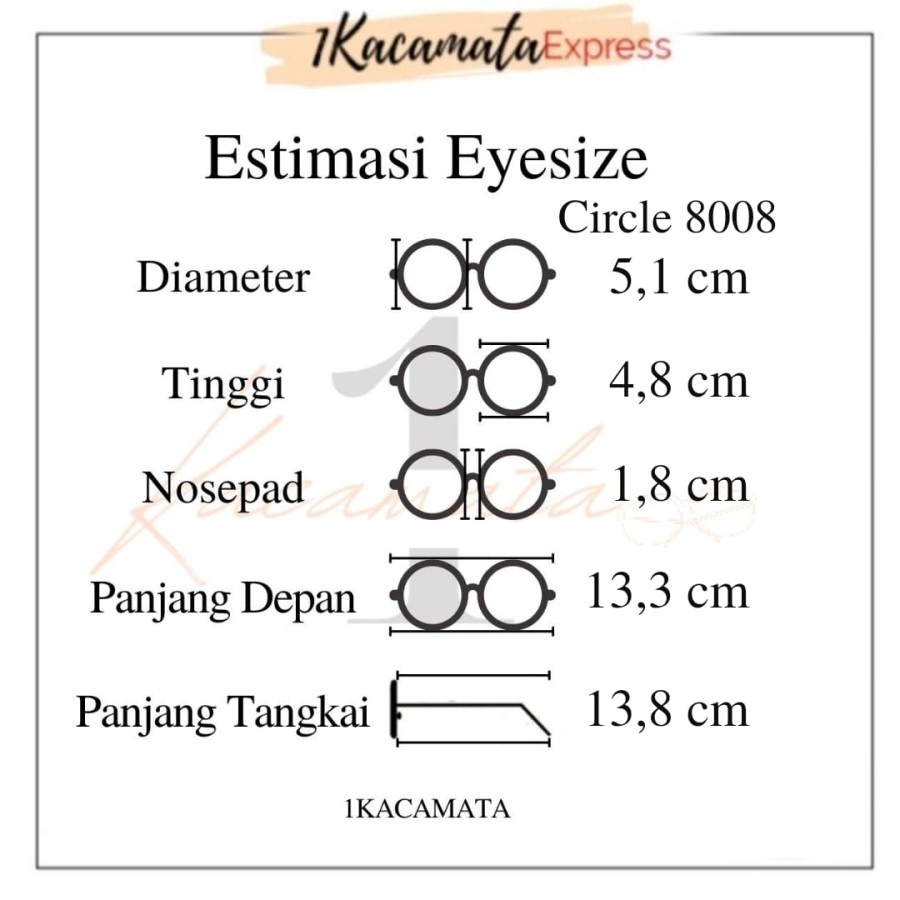 PAKET FRAME LENSA KACAMATA TYPE DONA