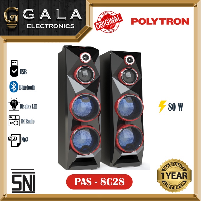 SPEAKER AKTIF BLUETOOTH POLYTRON PAS 8C28 / 8CF28