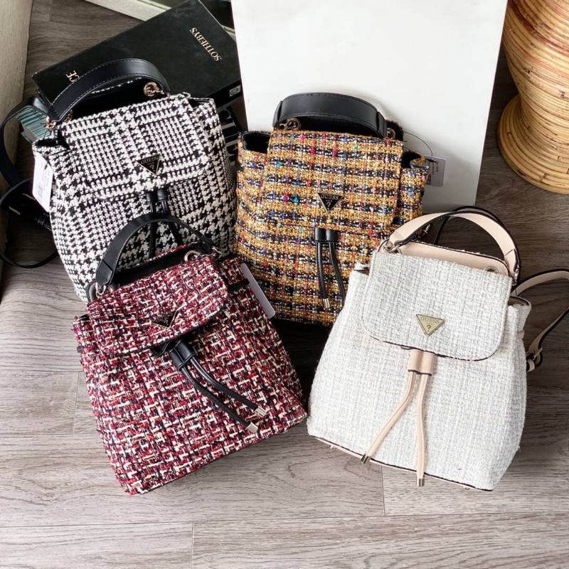 Tas Ransel Guess Gs cessily Ryan Rajut Tweed
