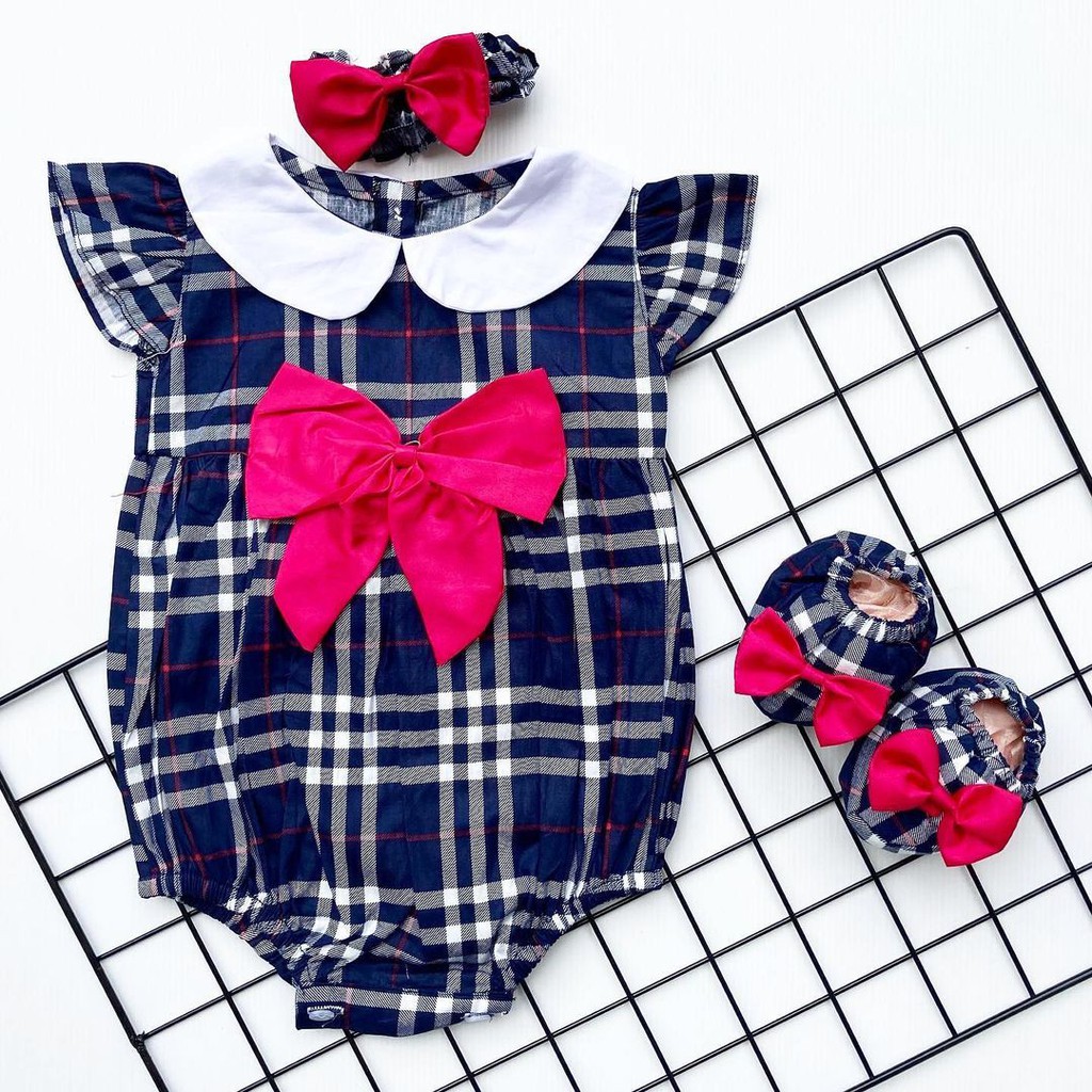 MICHELLE / MICHA / CHEERFUL kcg2 JUMPER Baju Jumper Bunga Bandana Sepatu Pergi Lucu Fashion Anak Bayi Perempuan Terlaris-blue MICHELLE