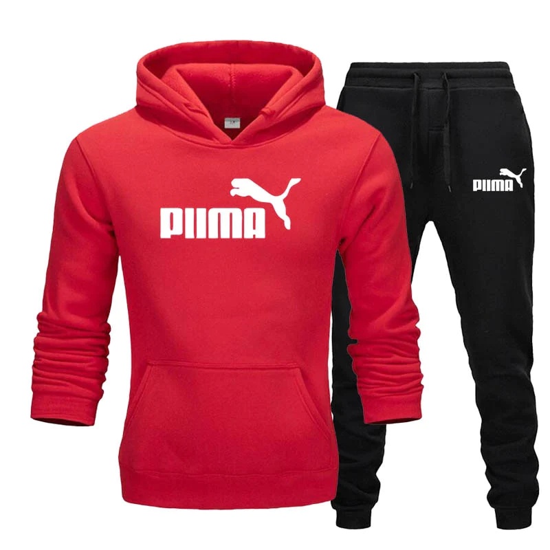 Setelan Celana Jogger &amp; Jumper Hoodie PUM4 II Set sweater Hoodie dan Celana Joger Panjang ( Pria &amp; Wanita )