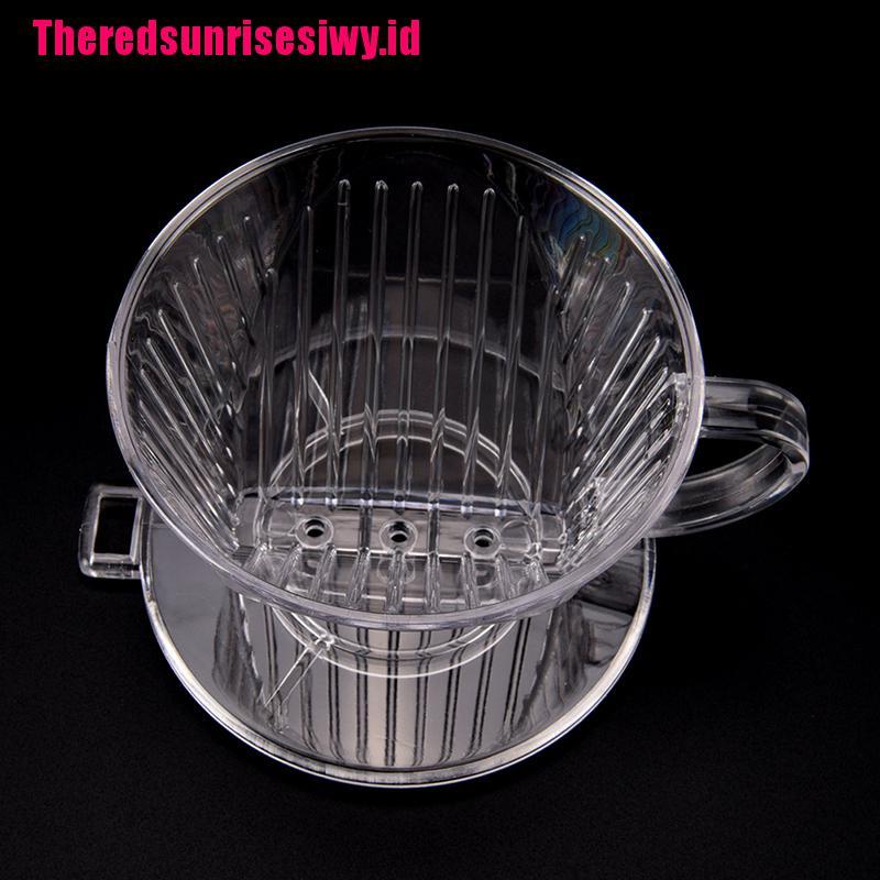 %Home &amp; living%%Clear Coffee Filter Cup Cone Drip Dripper Maker Brewer Holder Plastic Reusable