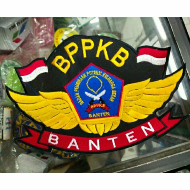 bordir BPPKB Banten besar untuk belakang logo BPPKB Banten besar untuk belakang