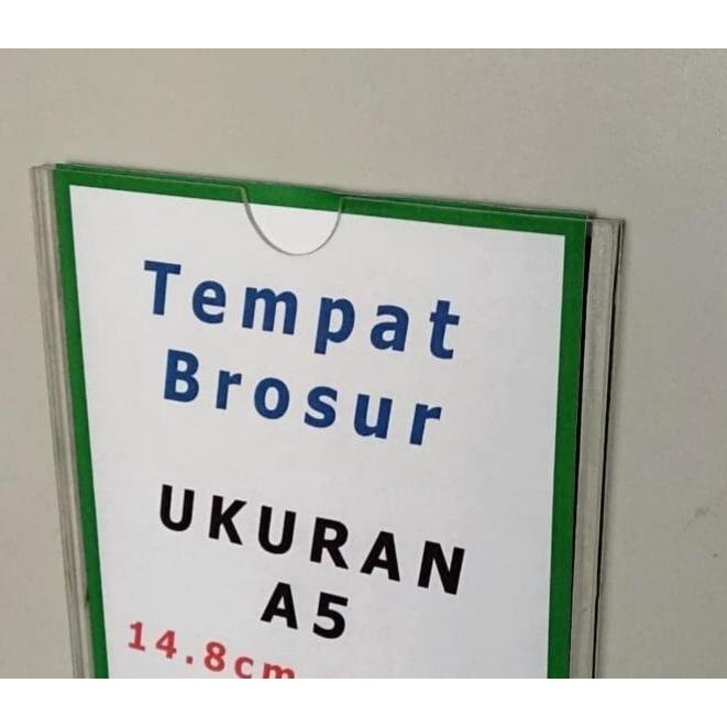 

Best Seller] Acrylic Selipan Kertas Dinding A5. /Tempat Brosur A5 - Potrait