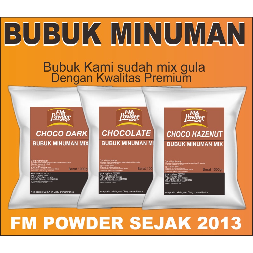 Bubuk minuman rasa cappucino 1kg / powder cappucino / bubuk bubble drink