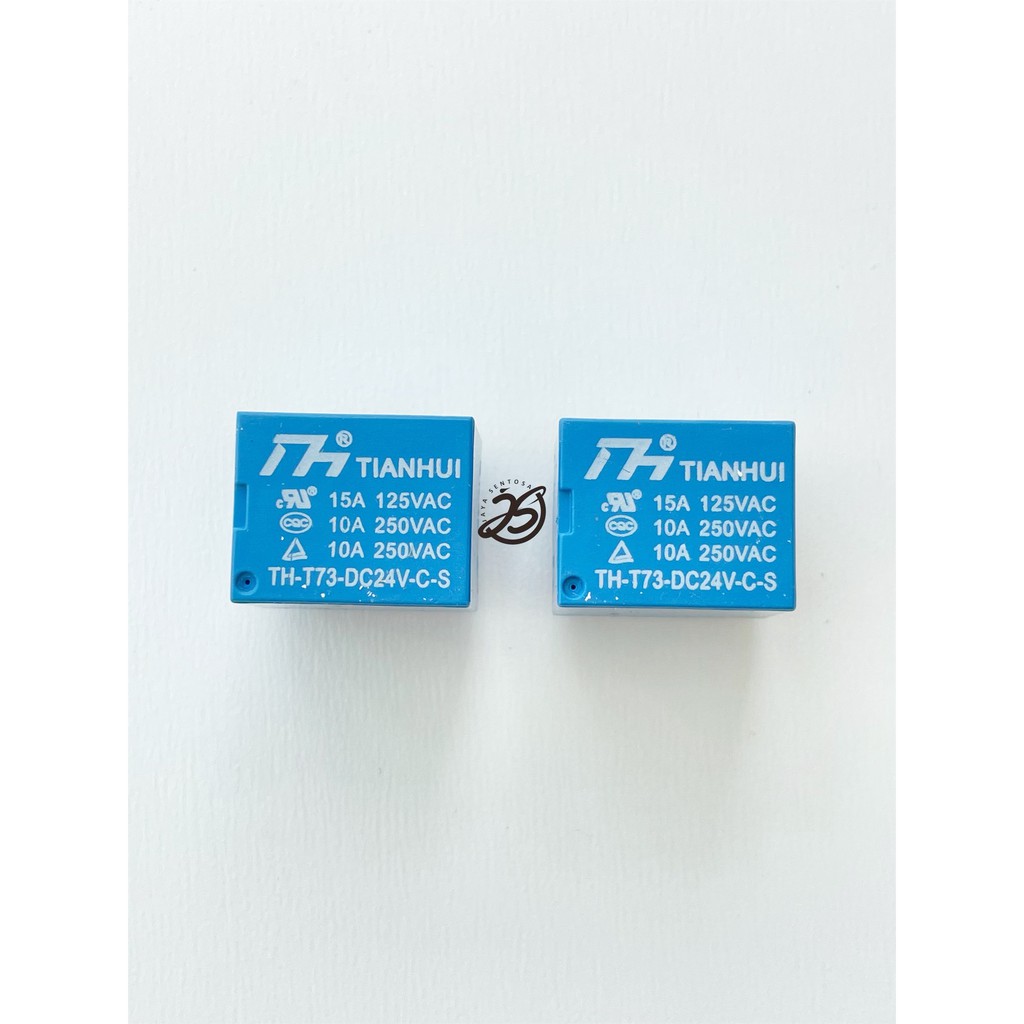 RELAY 24V 5PIN MURAH (1BH) 24V 5P 24VOLT 5 KAKI 2 VOLT 15A 125VAC 10A 250VAC