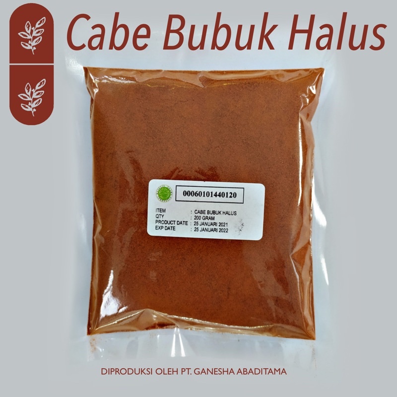 

Cabe Bubuk Halus Refill Bumbu Rempah 200 g
