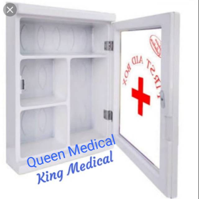Kotak P3K Dinding uk 30x40 Lemari Obat PPPK