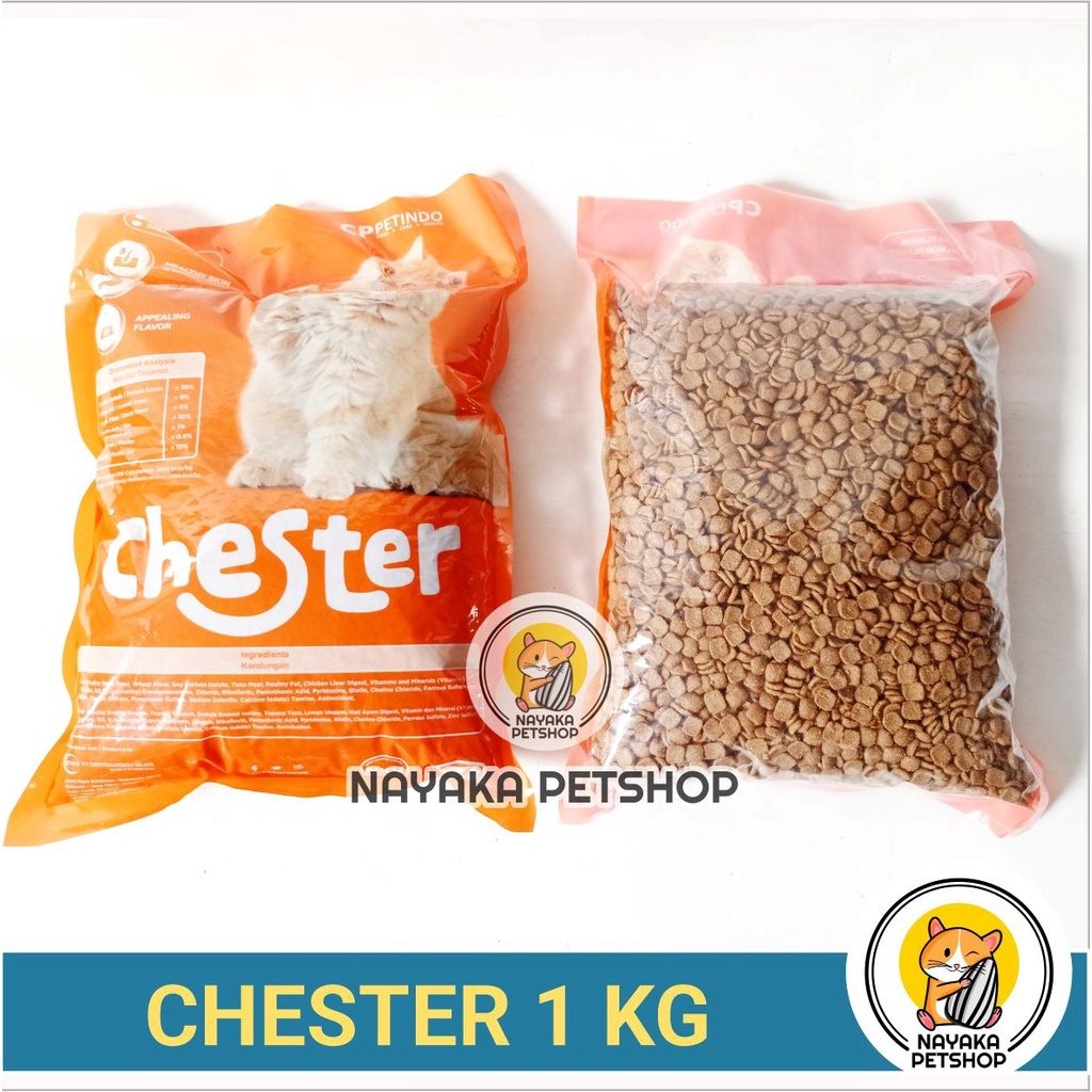 Chester 1 Kg Pakan Kucing Kering Dry Food Makanan Cat Food Adult