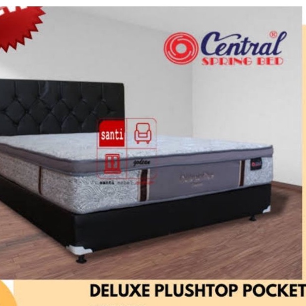Central spring bed kasur deluxe plus pocket queen size bed