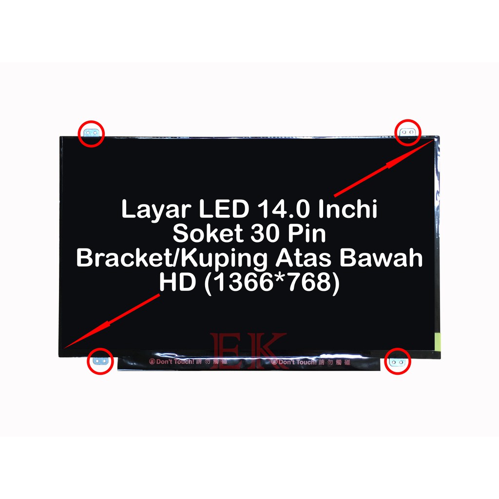 Layar LED LCD Laptop Lenovo Ideapad 110 110-14AST 110-14IBR 110-14ISK Series