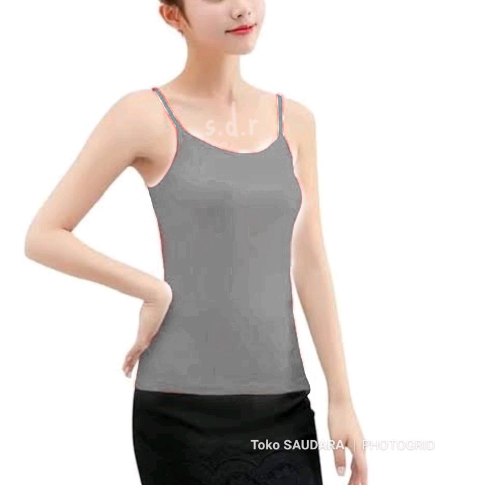 Tanktop spandek premium tali kecil