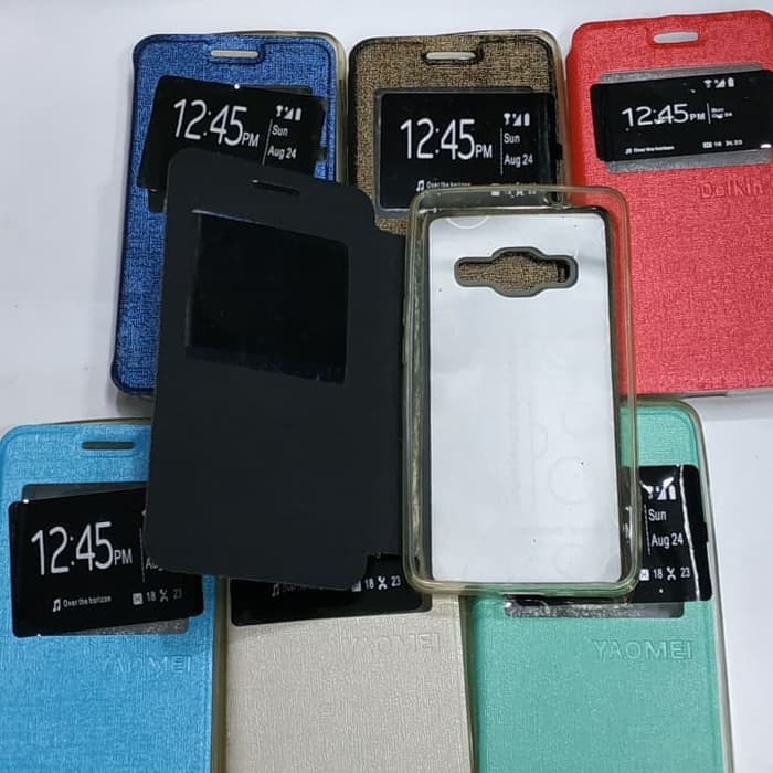 SAMSUNG Z2 sarung flip cover ume/ sarung model buku dan silikon karet sofcase