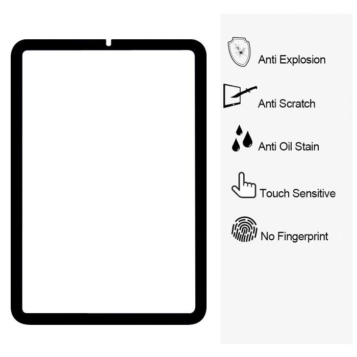 Ceramic Matte Tab iPad Mini 2 3 4 5 7.9&quot; Tempered Glass Full Cover Ceramik Anti Gores Anti Pecah