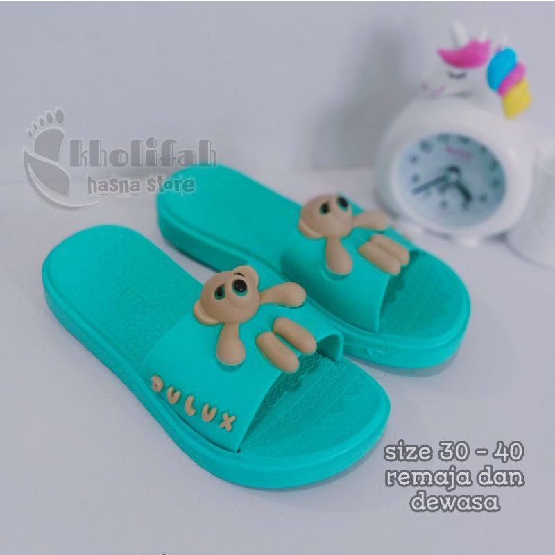 sandal perempuan remaja dan dewasa Beby bear lucu murah 320c/b dulux