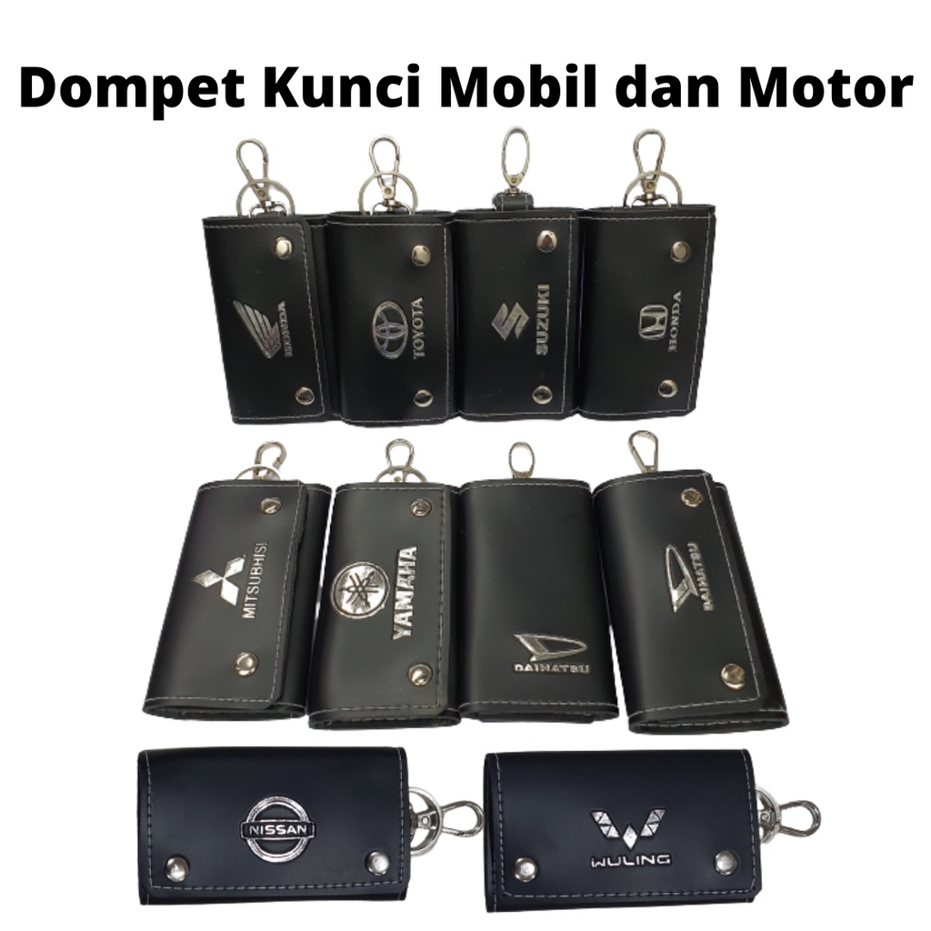 Dompet Gantungan Kunci Mobil dan Motor STNK Model Simple Terbaru Kekinian Kualitas Distro Harga Murah Bahan Kulit Sintetis