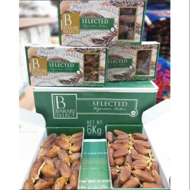 

Kurma barari selected kemasan 500gr isi 12 pack
