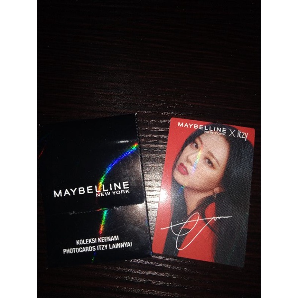 MAYBELLINE X ITZY YUNA OFFICIAL PHOTOCARD (PC)
