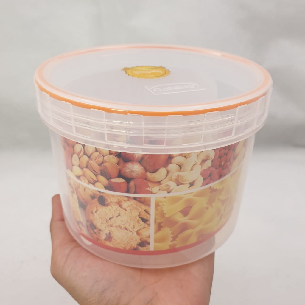 Toples/ MiracleStar -Shinpo 351 Ukuran XL, L dan M/ MiracleStar - Shinpo 352/ Toples Kedap Udara/ Putar Nest Kotak Tempat Makan Plastik Seal Air Tight/ Toples Seal/ Toples Makanan/ Keep Food Storage