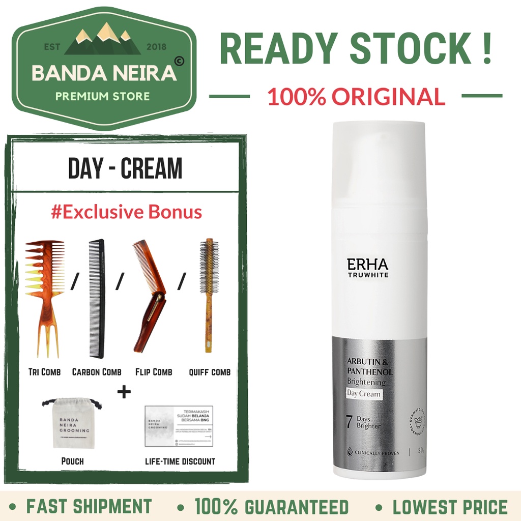 ERHA TRUWHITE Brightening Day Cream / Krim Pencerah Wajah