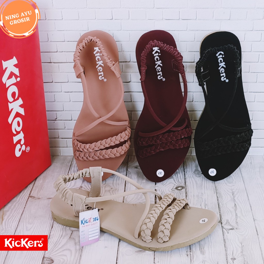  SANDAL  SANTAI WANITA SLOP KEPANG MURAH HARGA  GROSIR  