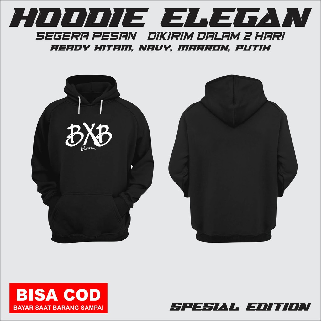 (COD)SWEATER JAKET HOODIE WANITA / PRIA BXB BETRAND S - 4XL