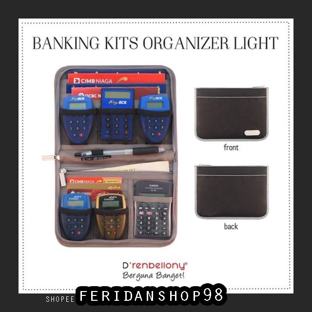 

FS1304 RAK KERTAS BANKING KITS ORGANIZER ATK BKO BANK BOOK ORGANIZER - BLACK BY FERIDANSHOP98