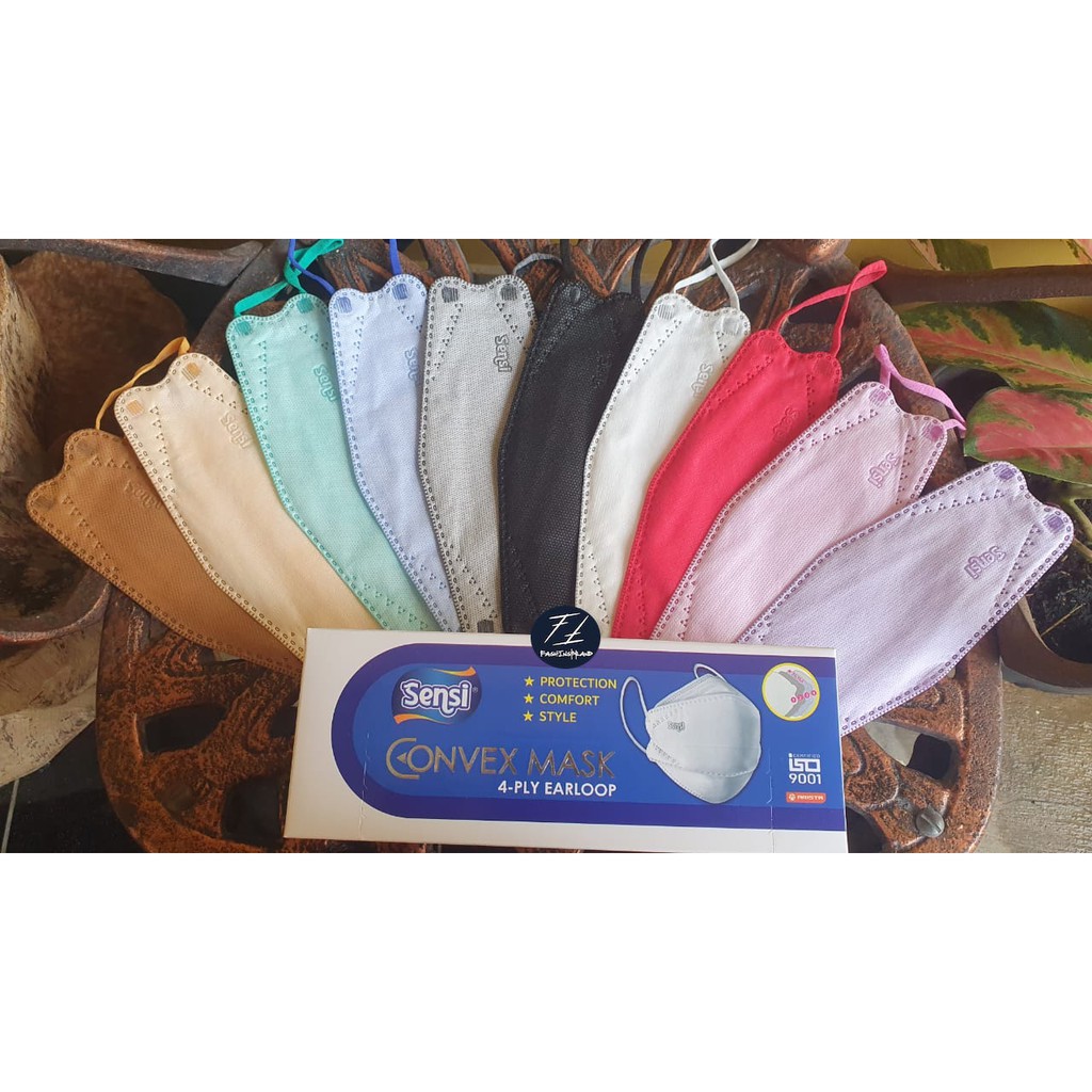 Masker SENSI Convex Box Non Duckbill 4 Ply Setara Pokana KN95 Earloop Ecer ORI BARU GARANSI REFUND