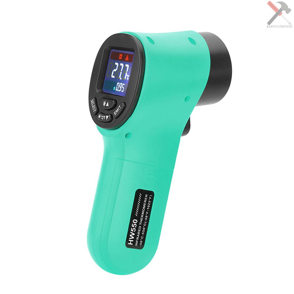 Termometer Digital Infrared Pyrometer LCD Laser Non Kontak 50~550 C Untuk Akuarium