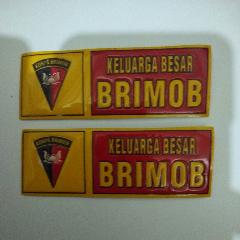 

Stiker keluarga besar brimob / Stiker plat brimob