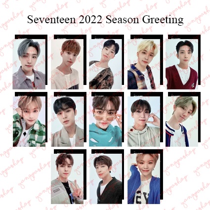[READY / SET] SEVENTEEN 2022 SEASON GREETINGS SVTN PHOTOCARD FAN MADE UNOFFICIAL SG GREETING YANGPAS