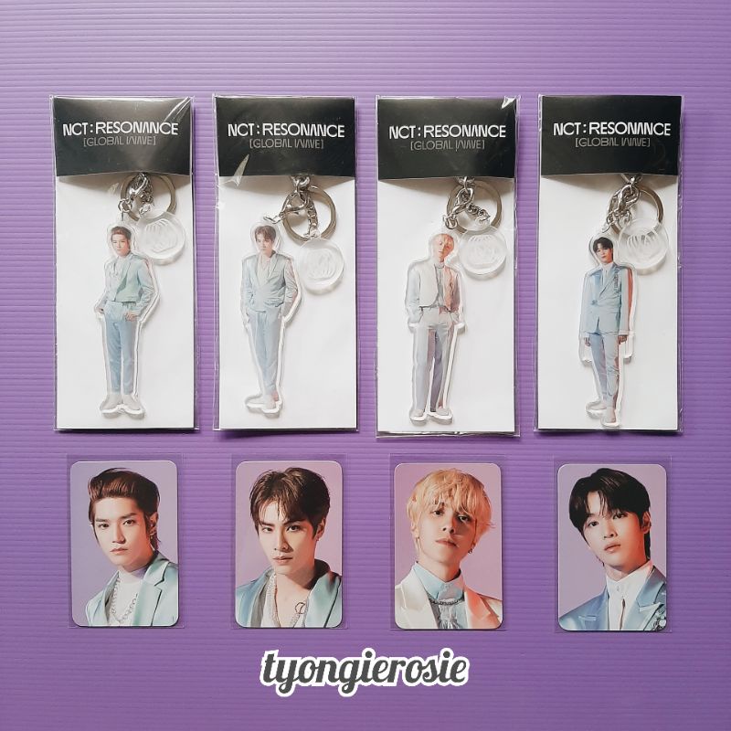 NCT 2020 - BEYOND LIVE RESONANCE MD ACRYLIC KEY RING + PHOTO CARD SET SEALED TAEYONG XIAOJUN HENDERY