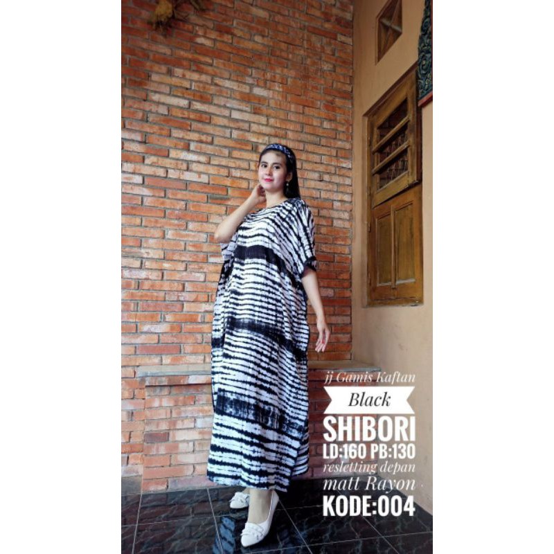 daster shibori black