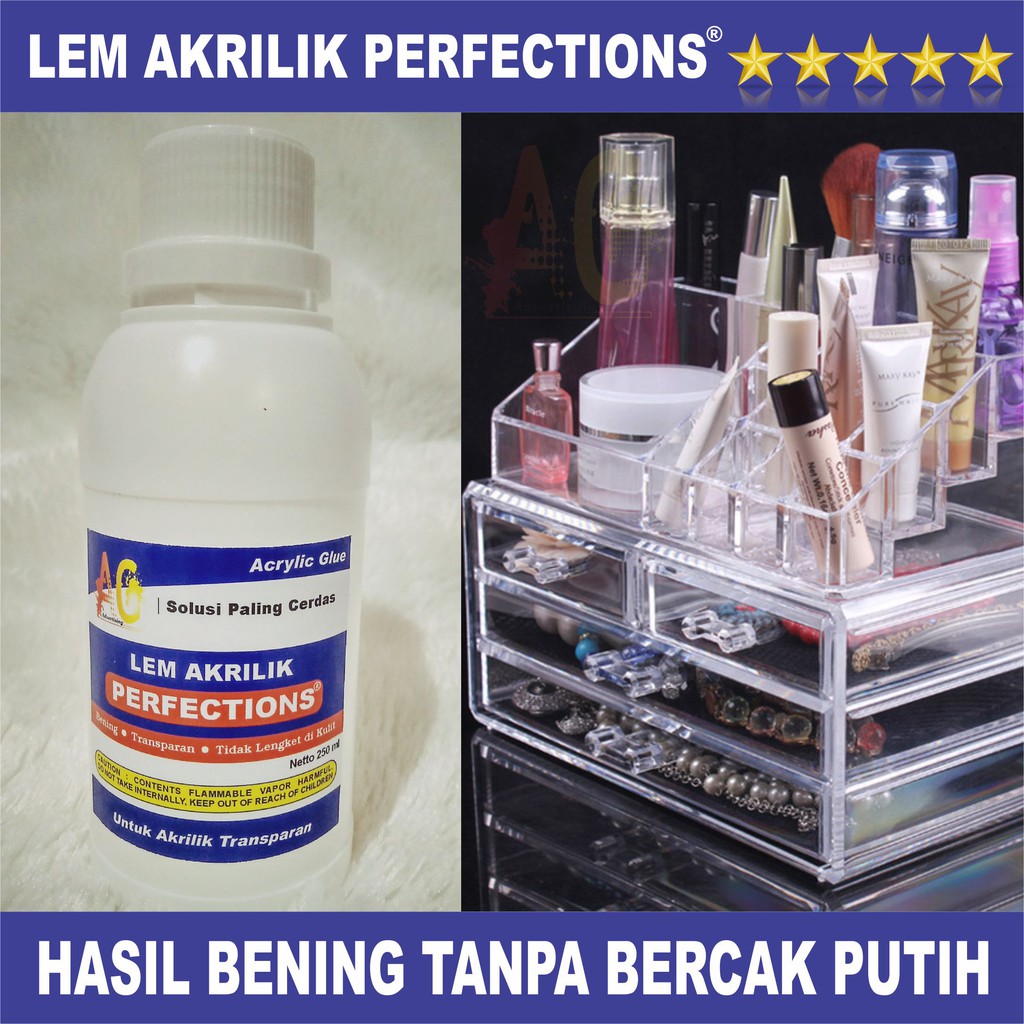 Terlaris Lem Akrilik  Acrylic Acrilic Mika Bening 