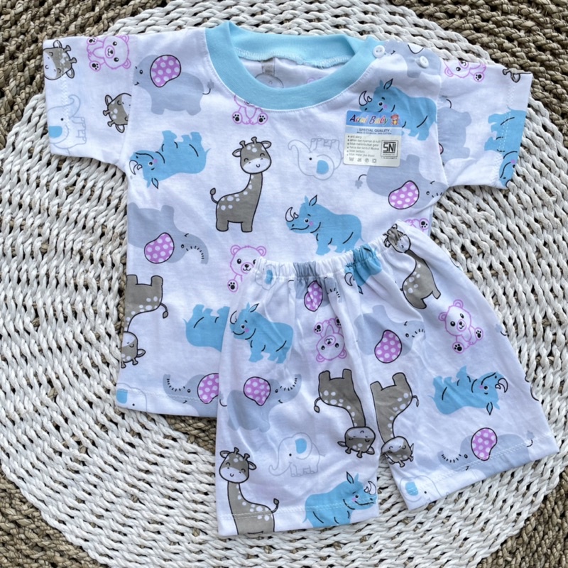 Setelan Panjang Baju Bayi Oblong Panjang Bayi Piayama Bayi Baju kancing Pundak Bayi Setelan Pendek Bayi Oblong Pendek Bayi DNW BABY