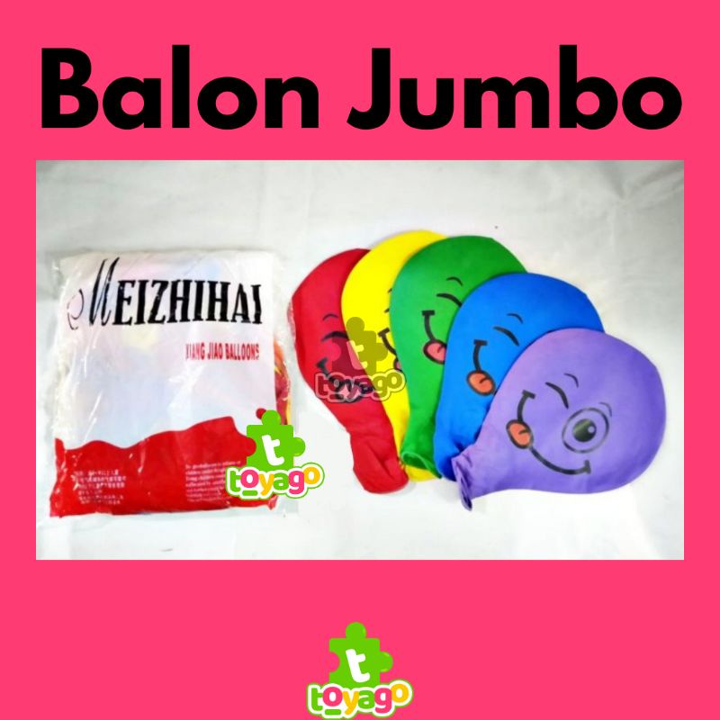 Balon Besar Jumbo Isi 50 Pcs Grosir Murah