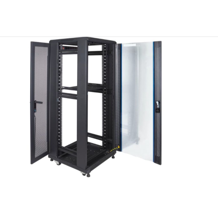 IR8027G - 27U Close Rack Depth 800mm Glass Door 19inch - INDORACK